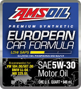 AMSOIL European 5W-30 synthetic motor oil