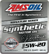 AMSOIL Signature 5W-20 synthetic motor oil