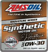 AMSOIL Signature 0W-30 synthetic motor oil
