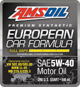 AMSOIL European 5W-40 synthetic motor oil